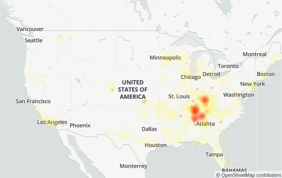 RV explosion in Tennessee leads to outages at AT&amp;T - Blast in Nashville leads to shutdown of AT&T's wireless service in several cities and states