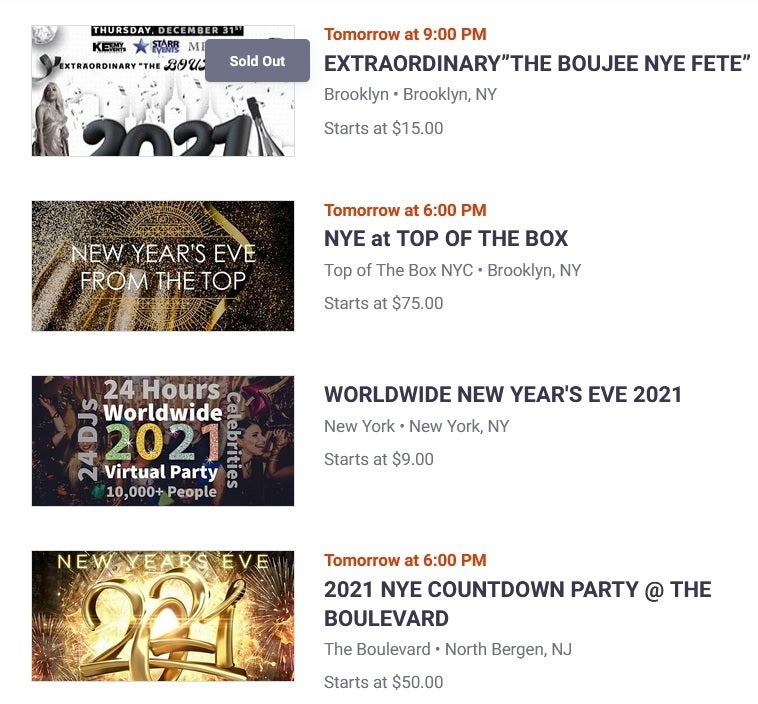 A similar service called Eventbrite lists hundreds of New Year's Eve parties - Action taken by Apple might have saved many from getting COVID-19