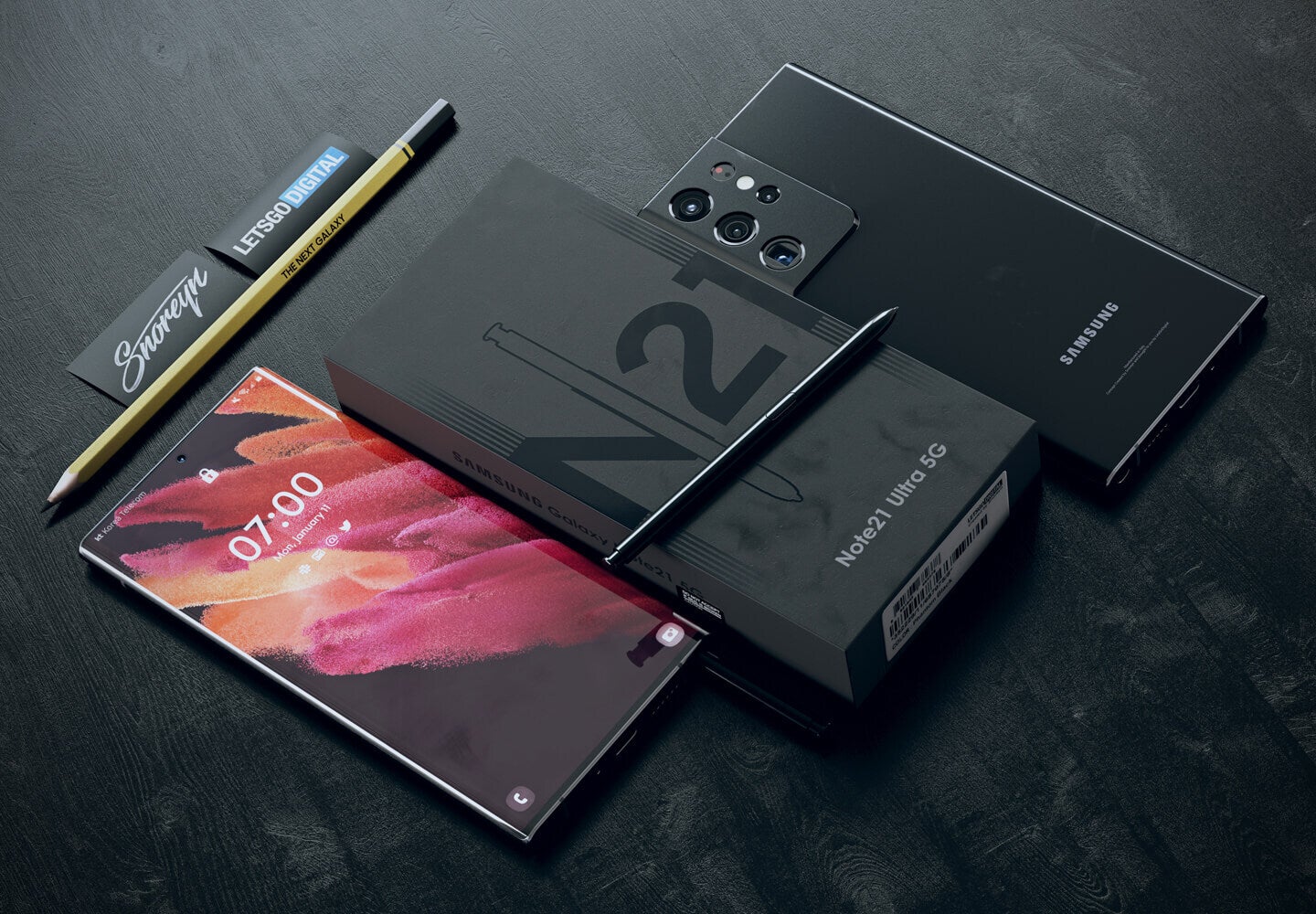 	Samsung Galaxy Note 21 Ultra concept render — LetsGoDigital x Snoreyn - This is what Samsung's Galaxy Note 21 Ultra could look like