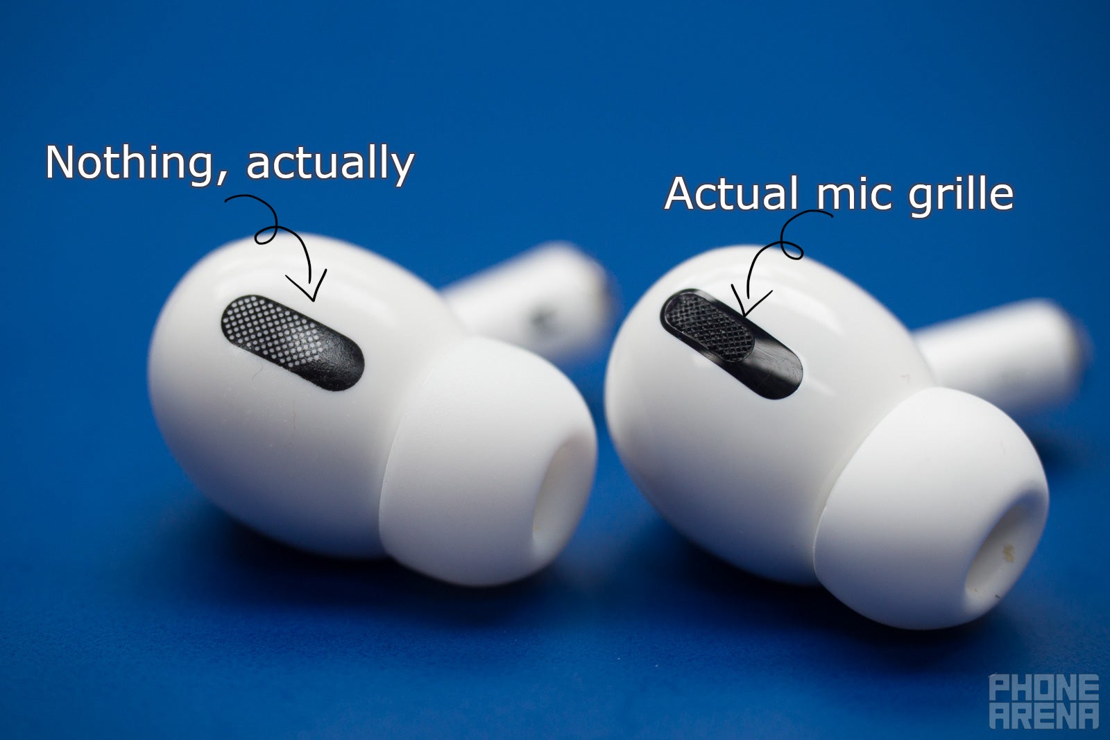 (Image credit - PhoneArena) Inspecting the real and fake AirPods Pro - How to Spot Fake AirPods Pro: a complete guide