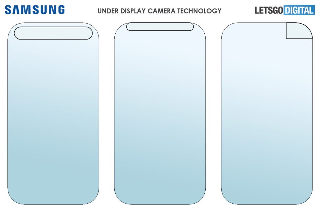 The camera area of the display might take up the entire top portion - Samsung's under-display camera in advanced development stage, new documentation shows