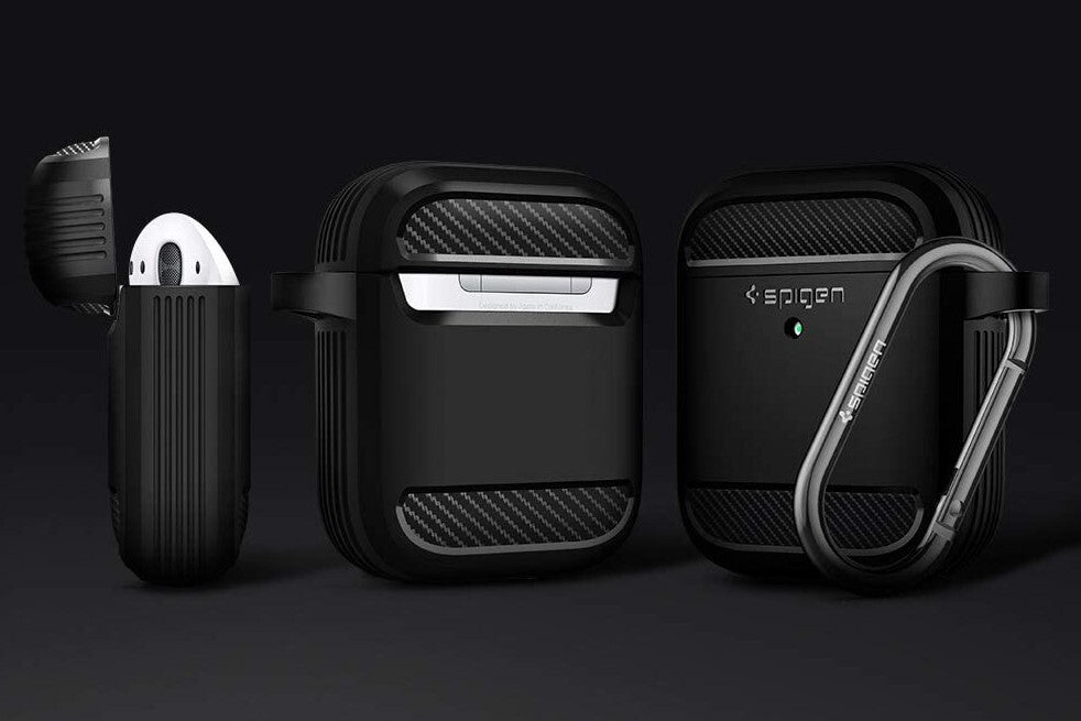 Spigen black rugged case - Black AirPods: do they exist and how to buy AirPods or AirPods Pro in black