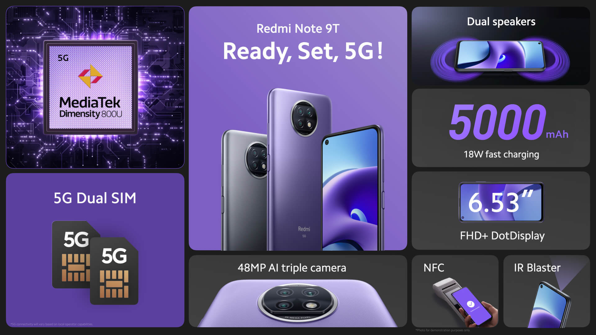 The Redmi 9T & Note 9T 5G are official as Xiaomi's latest budget 