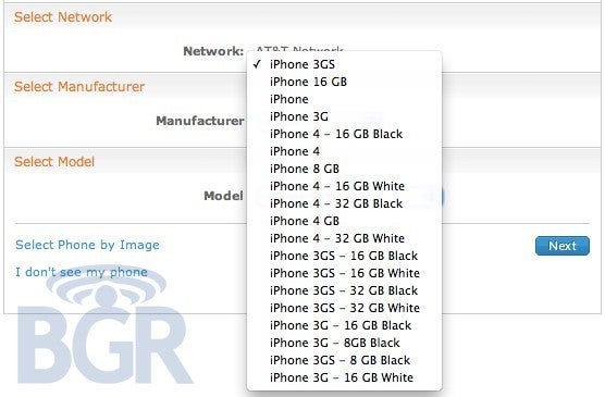 AT&amp;T's online system is the latest to show white iPhone 4 model