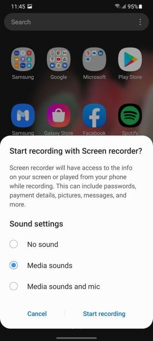 How to record the screen of your Samsung Galaxy S21