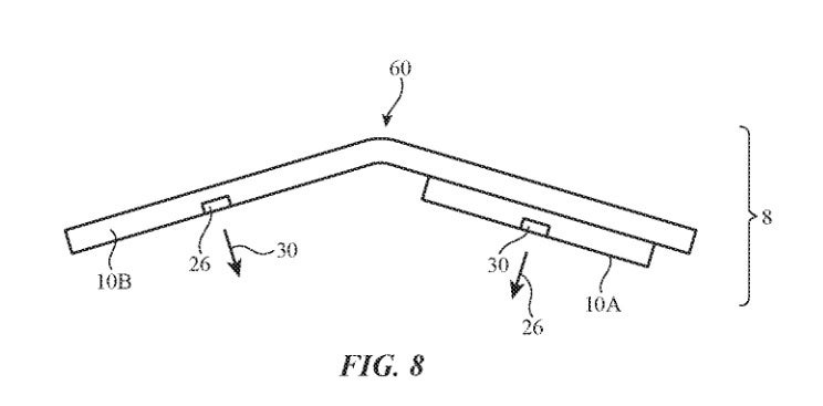 Another illustration from the patent - Camera system for a foldable iPhone surfaces in Apple&#039;s filing for a patent