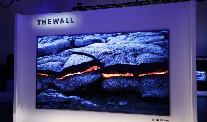 Samsung&#039;s &quot;The wall&quot; TV (Source Samsung)&amp;nbsp - What is Mini-LED and how it compares against OLED?