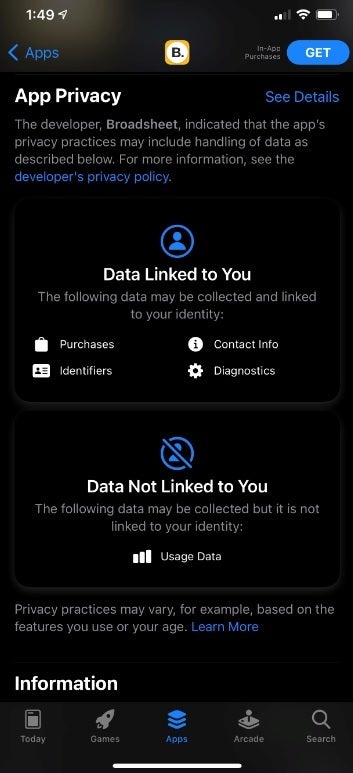 Some developers are posting incorrect information on their App Privacy Labels - Some iOS app developers appear to be posting misleading App Privacy Labels in the App Store