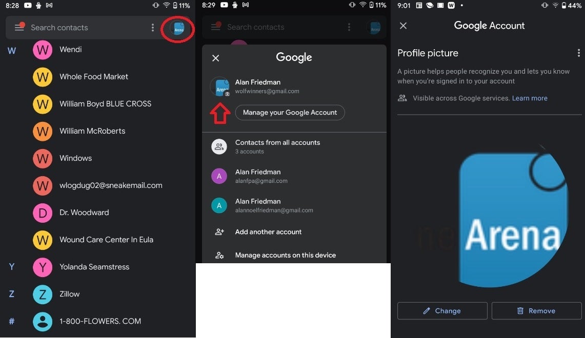 How to change the profile photo on your Contacts app - Quickly change the profile picture on your Google Contacts app