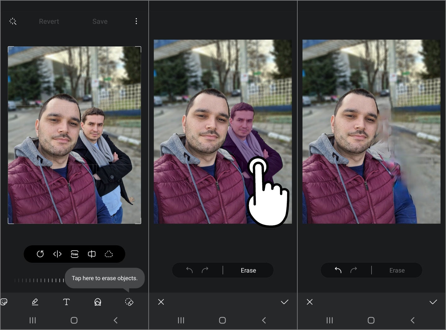 How to remove objects and people from photos with Galaxy S21?