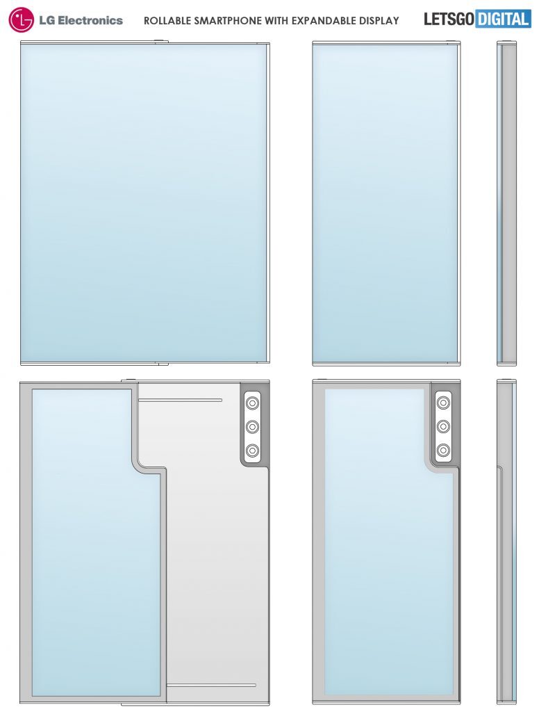 LG Rollable patent shows new details: second display, camera module