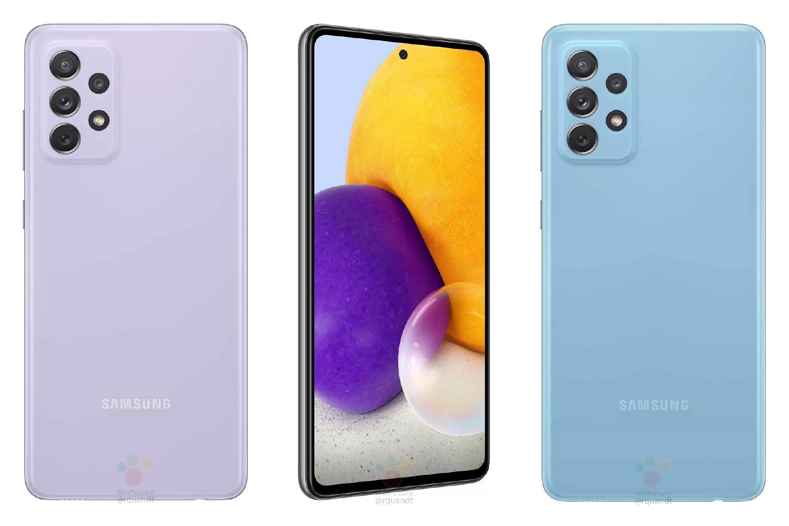 Detailed Galaxy A72 leak lists premium features, reveals all colors