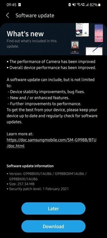 Second February update seemingly addresses Samsung Galaxy S21 battery drain issue