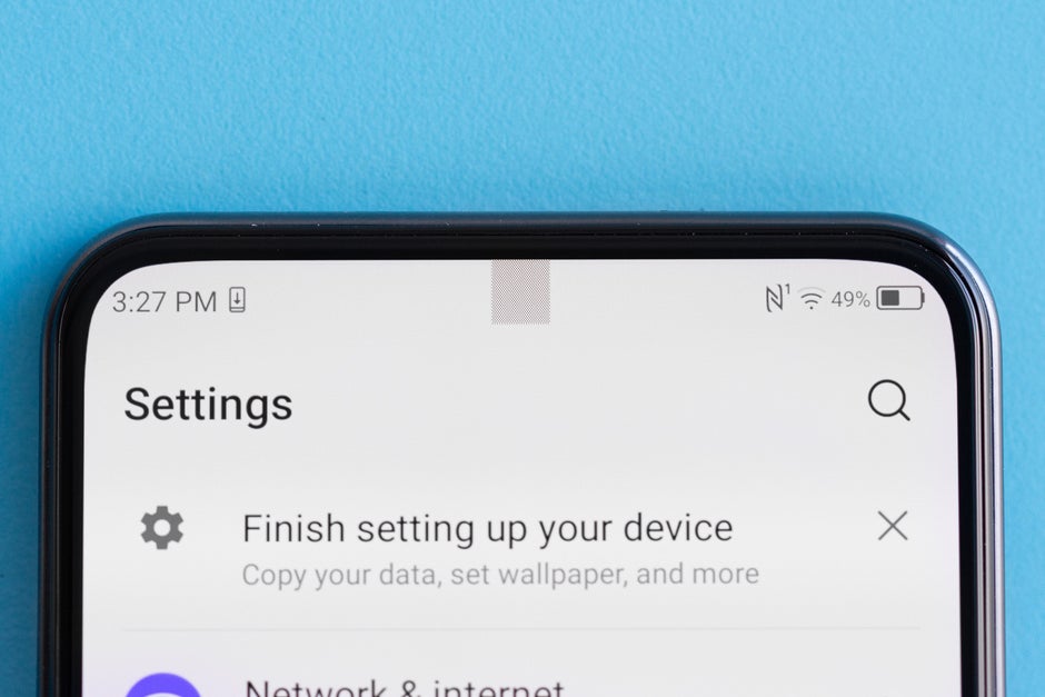 A close look at the world's first under-display phone camera