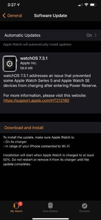 WatchOS 7.3.1 ist für die Modelle Apple Watch SE und Series 5 verfügbar. Wenn Sie eines dieser beiden Apple Watch-Modelle besitzen, sollten Sie Ihre Uhr sofort aktualisieren