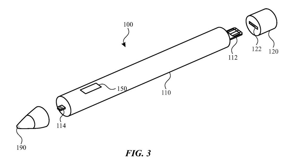 Illustration from Apple's latest patent - Apple receives a patent for a major new Apple Pencil feature