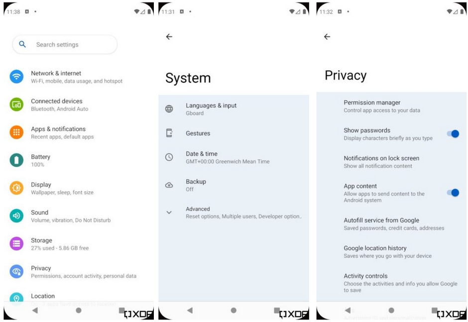 Wenn das Flag aktiviert ist, sieht die Benutzeroberfläche von Android 12 wie die One UI von Samsung aus - Android 12 Developer Preview deutet darauf hin, dass ein 5G Pixel 6 XL kommt