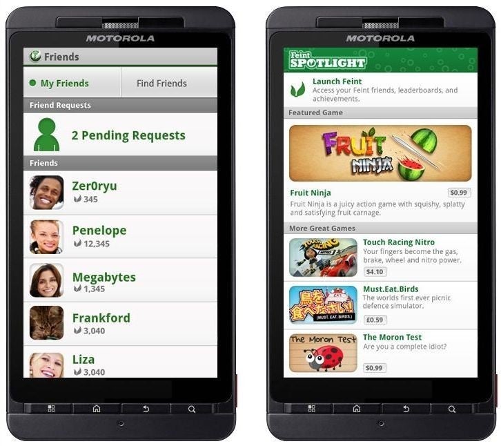 Feint Spotlight 1.1 brings more social gaming features to Android