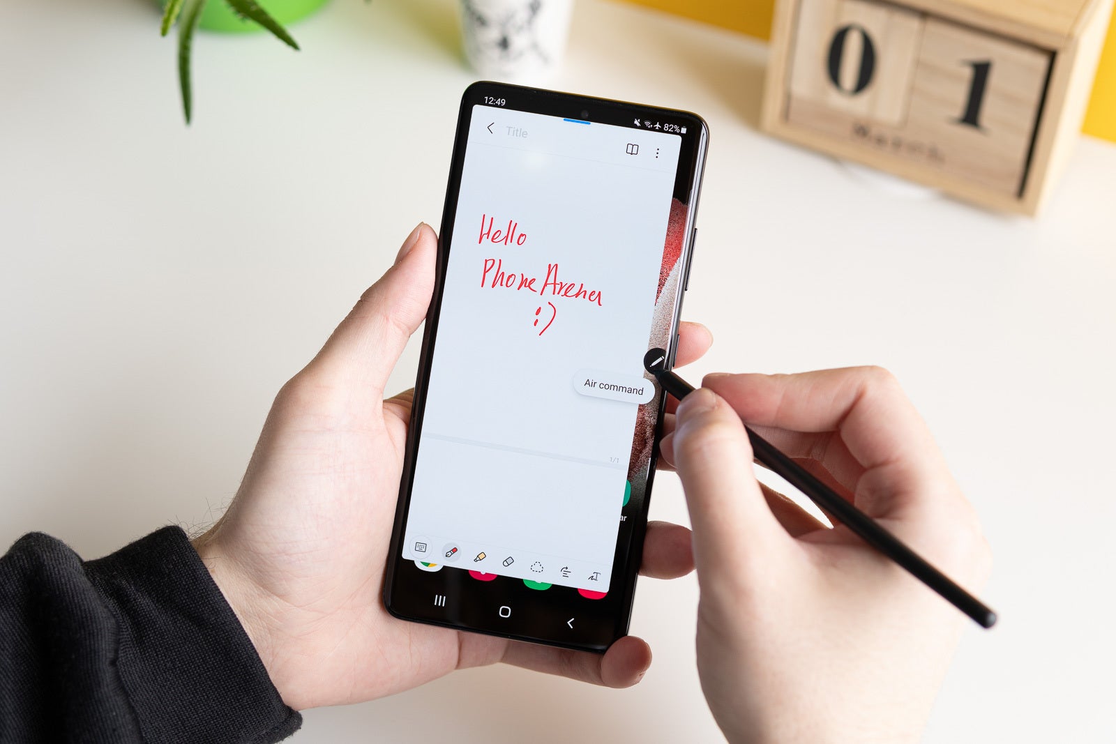 The Galaxy S21 Ultra 5G S-Pen experience