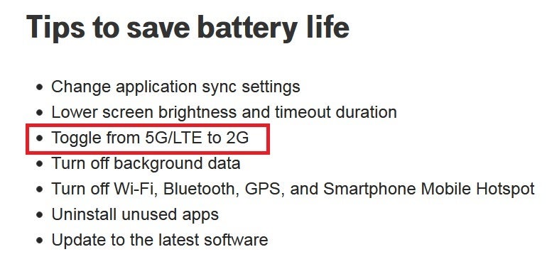 To save battery life, T-Mobile says to turn off 5G and use 2G instead - T-Mobile says that in this situation, you should disable 5G and use 2G instead