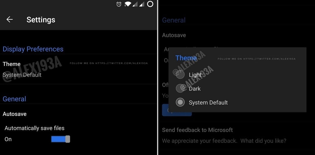 Microsoft is bringing Dark Theme to Office suite apps for Android - Microsoft appears ready to add Dark Theme to its Office suite apps for Android