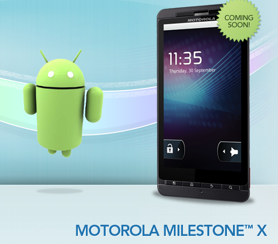 Coming soon to Bluegrass Cellular, the Motorola Milestone X - Motorola Milestone X is the DROID X for Bluegrass Cellular