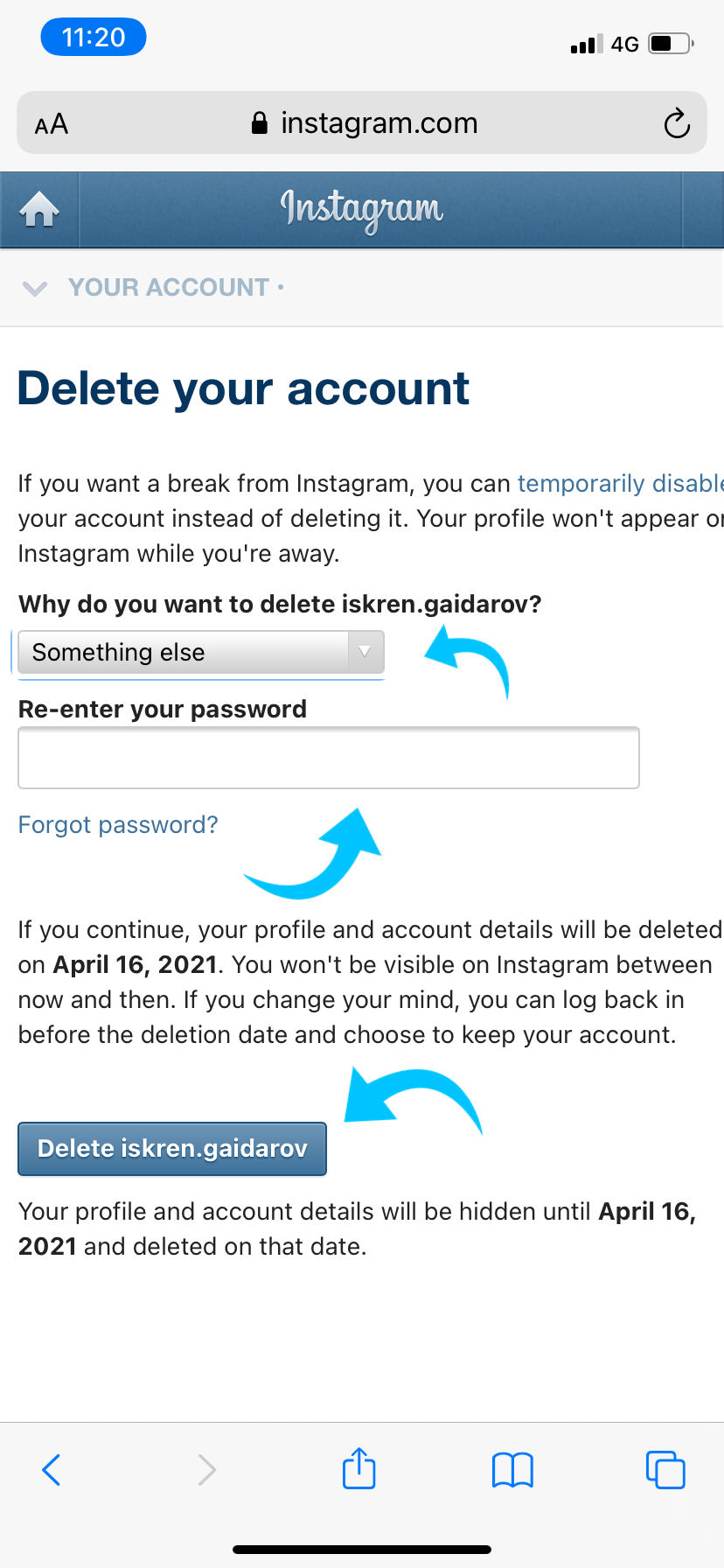 How to delete your Instagram account - PhoneArena