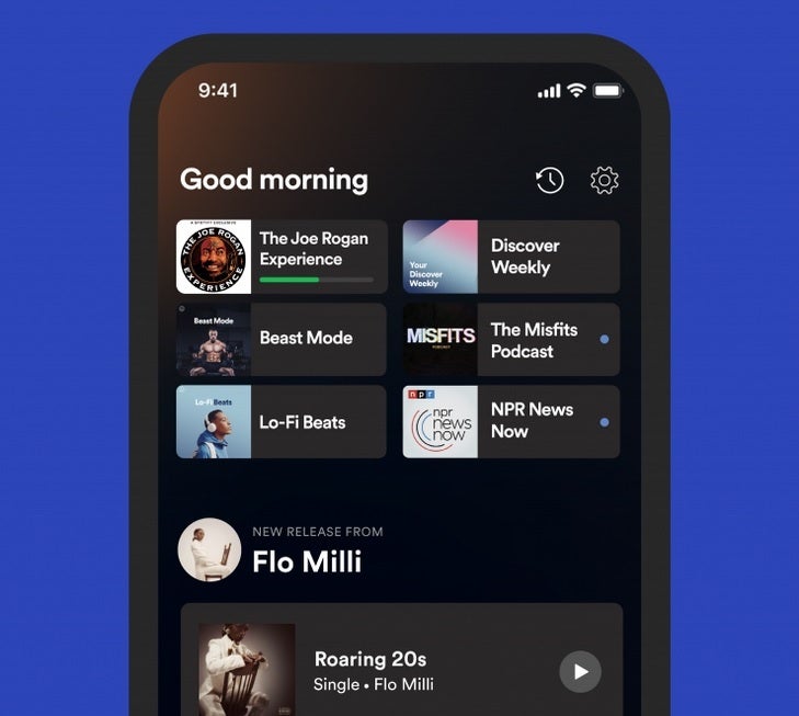 Spotify adds some features to its iOS-Android home screen - New features coming to music streamer Spotify's Home hub