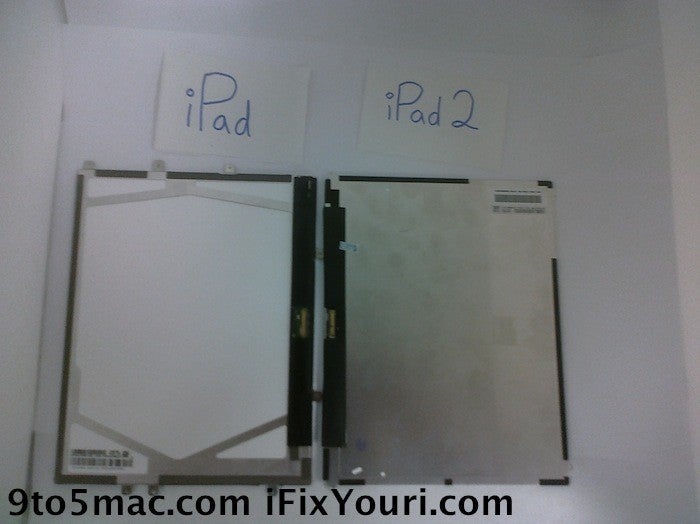 iPad 2 screen probably leaked, to have the same old 768 x 1024 resolution?