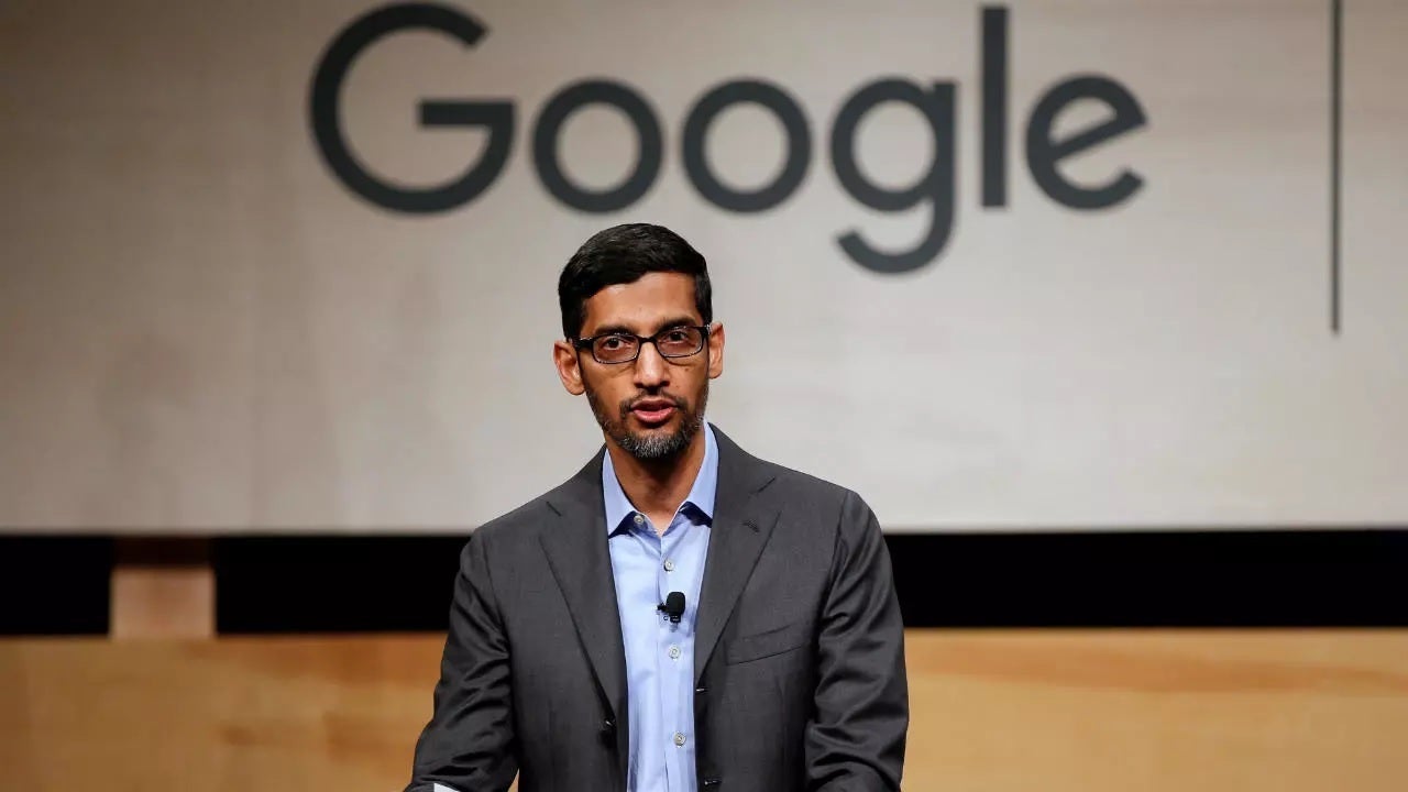 Google CEO Sundar Pichai - Congress blames Google, Facebook for keeping kids addicted to their services