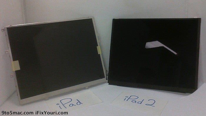 iPad 2 screen probably leaked, to have the same old 768 x 1024 resolution?