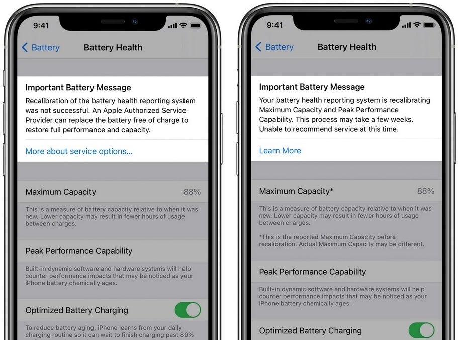 Apple iPhone 11 series users will receive messages throughout the battery recalibration process - Upcoming iOS update adds a feature that recalibrates the battery on iPhone 11 series units