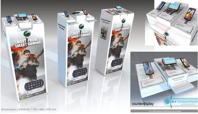 Sony Ericsson Xperia Play display stand leaks, carries a "Smart Phone, Smart Gaming" slogan