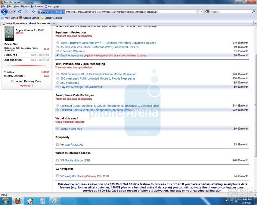 Older data plans will work with Verizon&#039;s Apple iPhone 4?