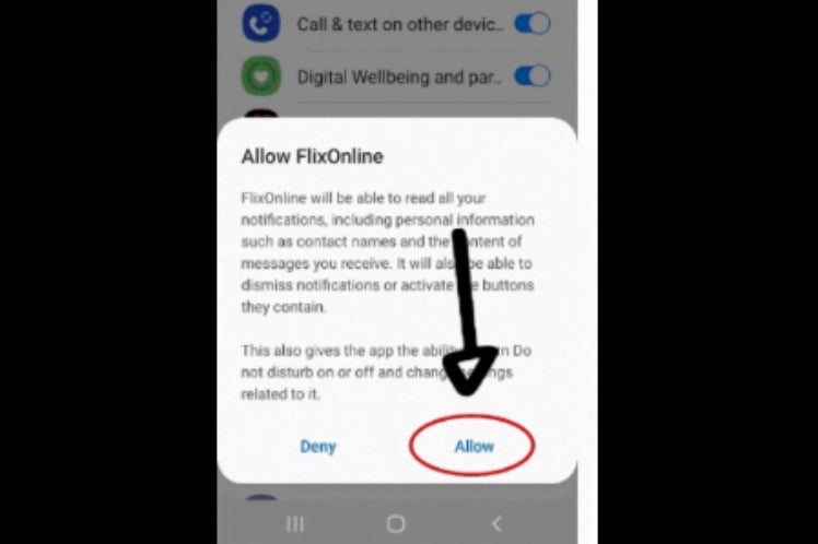 Agreeing to the permissions requested by FlixOnLine opens up your phone to attack - Google deleted this Android app from the Play Store; you still need to delete it from your phone
