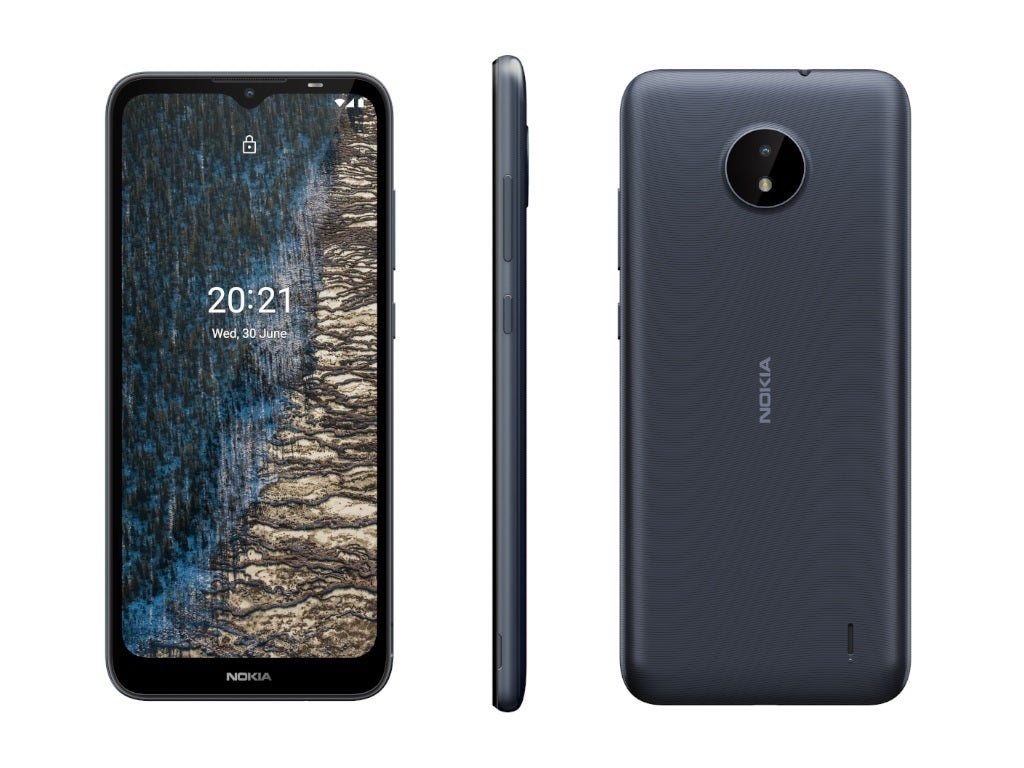 The Nokia C20 in Dark Blue - Nokia's biggest phone launch introduces 6 new phones, built to last