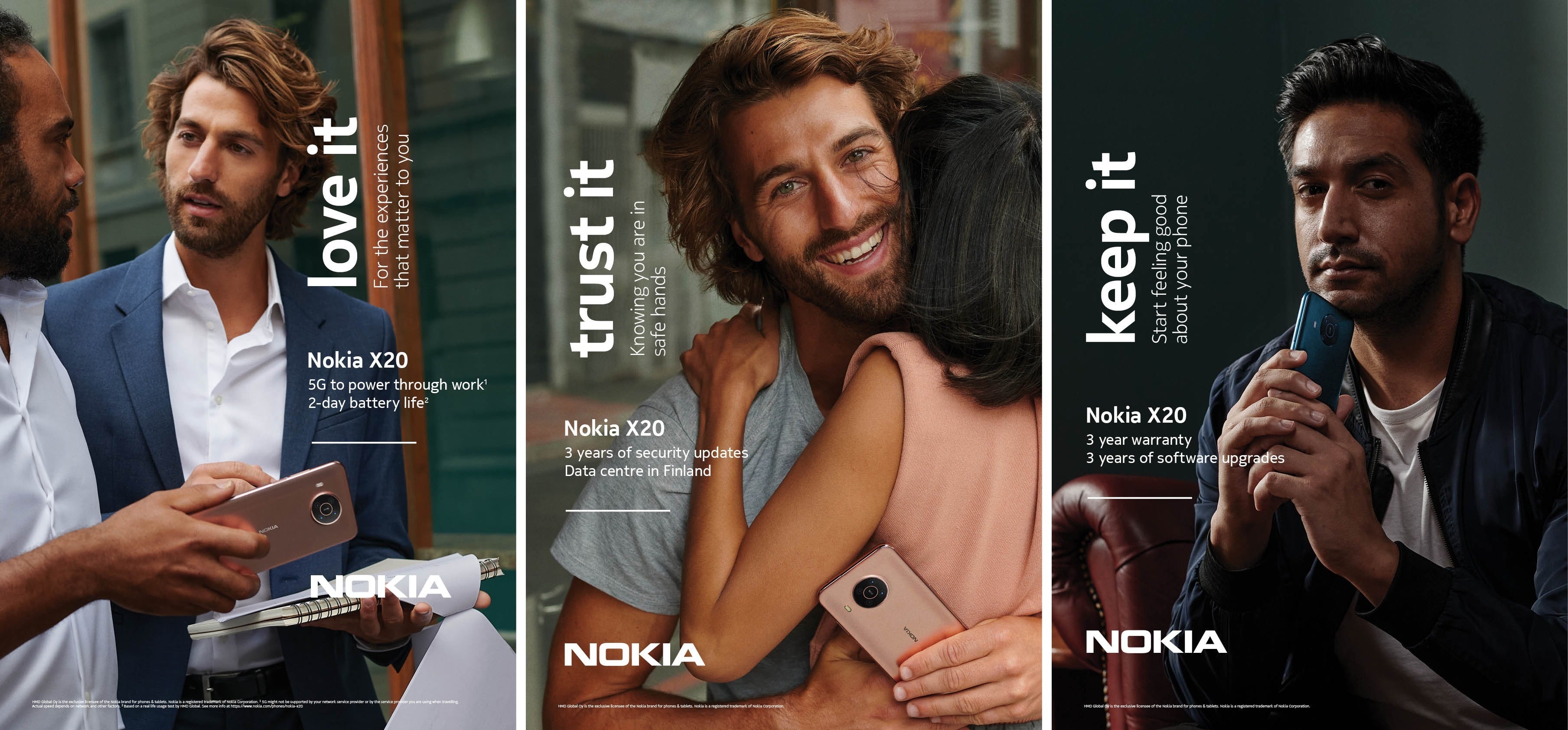 Nokia X20 promo material - Nokia's biggest phone launch introduces 6 new phones, built to last