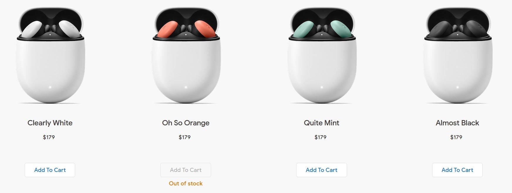 The Oh so Orange Google Pixel Buds are no longer available - Google discontinues one of the Google Pixel Buds' color options
