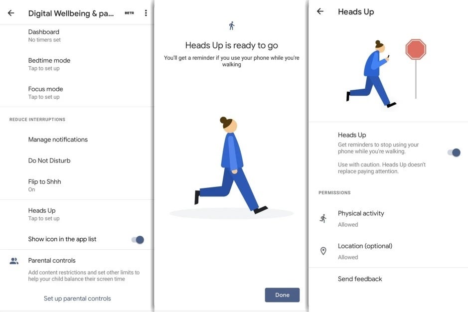 Google wants you to watch your step with the new Heads Up feature