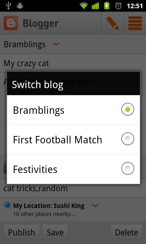 Official Blogger app arrives on Android