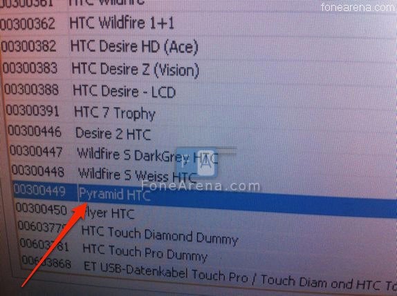 The HTC Pyramid is expected to have a dual-core 1.2GHz Qualcomm processor and a 4.3 inch qHD display - HTC Pyramid shows up on European carrier&#039;s inventory system