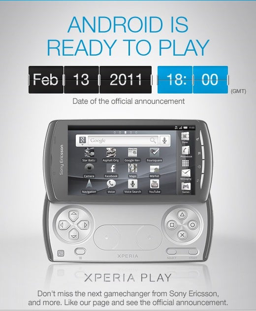 It's official - the Sony Ericsson XPERIA Play will be introduced on February 13