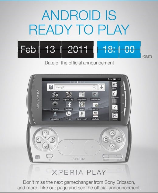 It&#039;s official - the Sony Ericsson XPERIA Play will be introduced on February 13