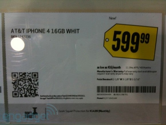 Best Buy makes way for the white iPhone 4