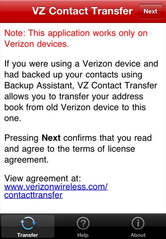VZ Contact Transfer app available for your iPhone 4 to ease the transition pains