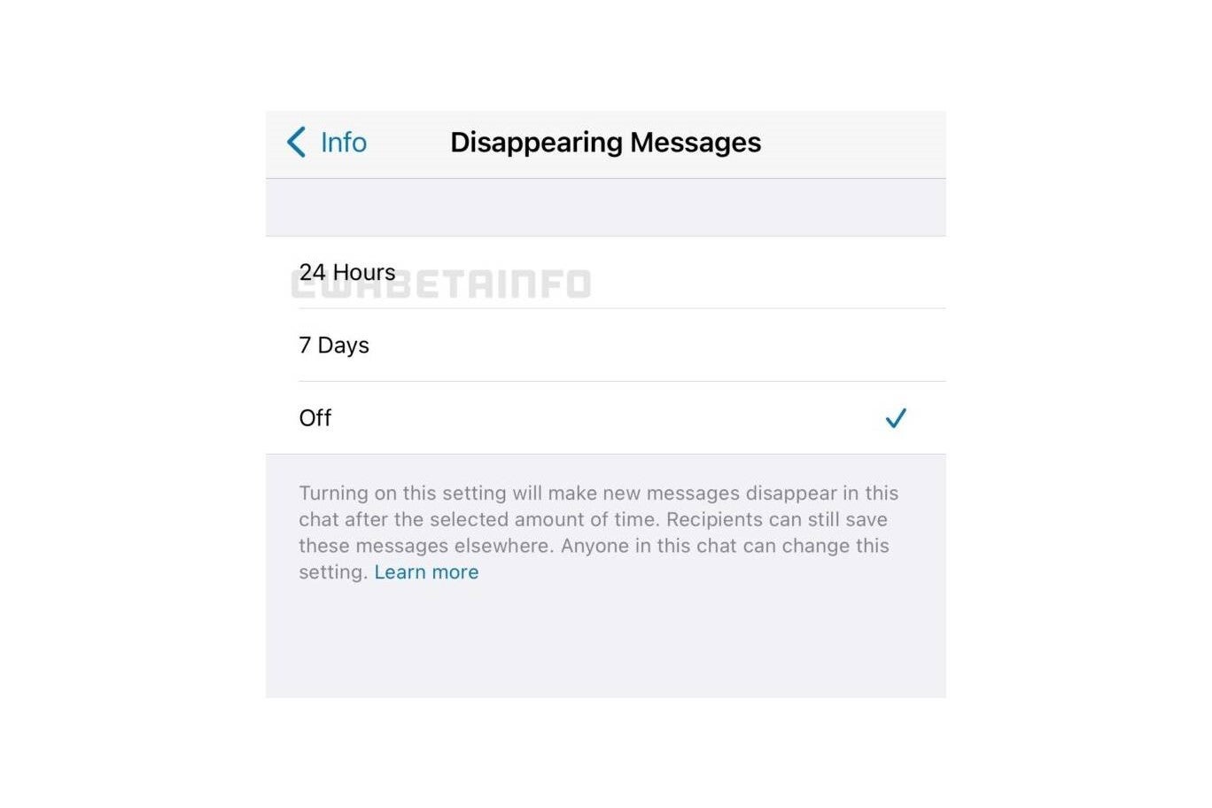WhatsApp is currently said to be working on the new disappearing messages option - WhatsApp disappearing messages feature may offer more time options in the future