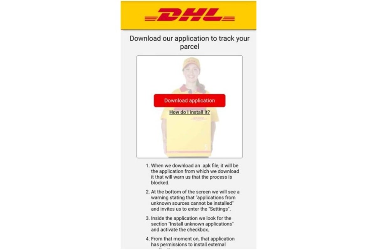 The real DHL will never ask you to do this - Scary new Android malware targets millions of users; here's how to keep your data safe