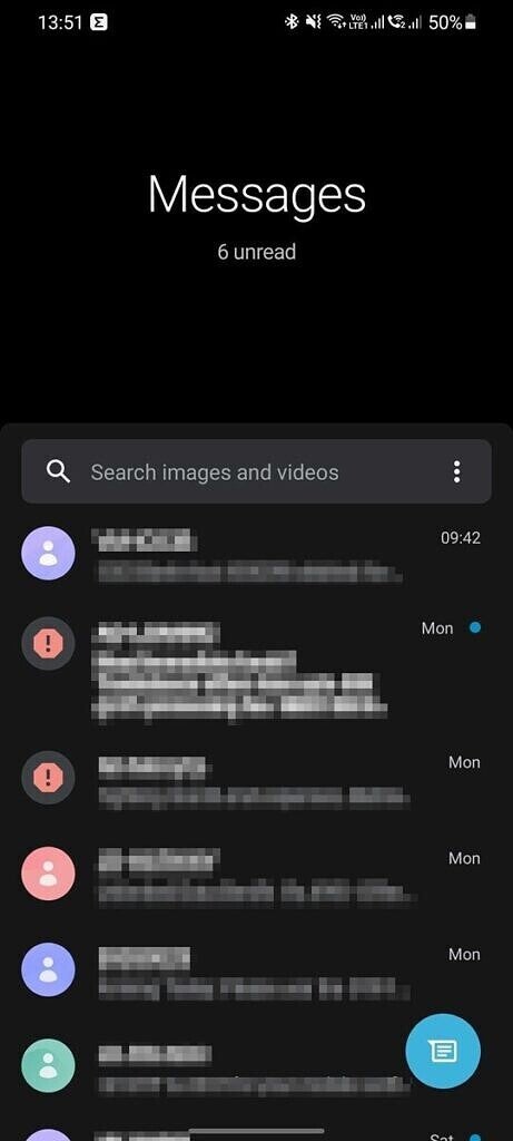 La nouvelle mise à jour de Google Messages apporte la conception d'une interface utilisateur à la série Galaxy S21