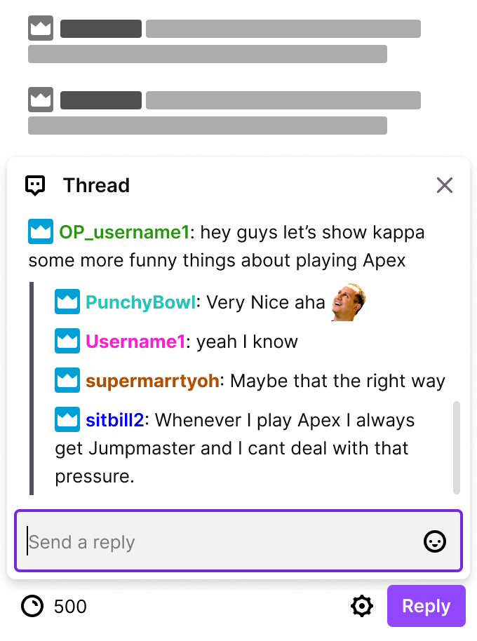 Twitch is finally rolling out threaded replies to chat