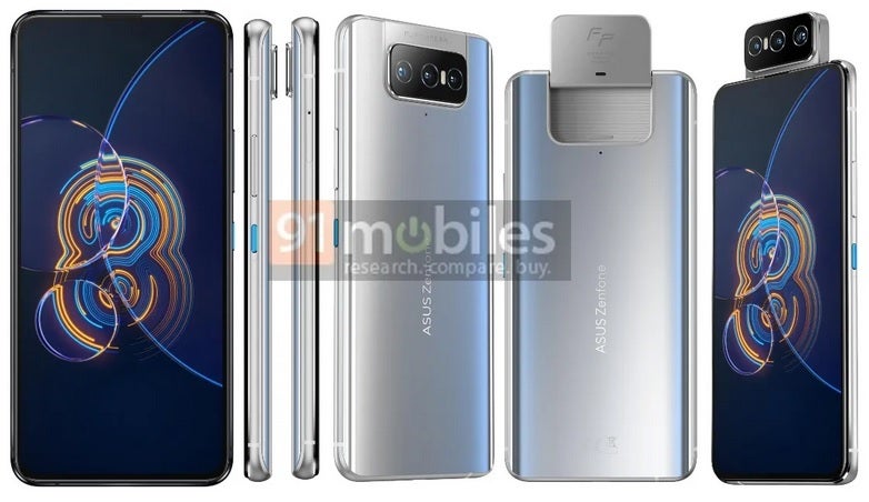 Additional renders of the ASUS ZenFone 8 Flip - Specs, renders leak for upcoming ASUS ZenFone 8 and ZenFone 8 Flip